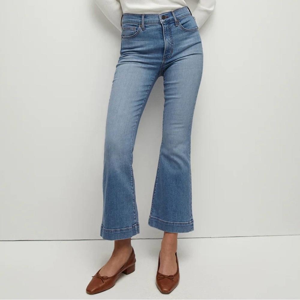 Veronica Beard Light Blue Flare Jeans